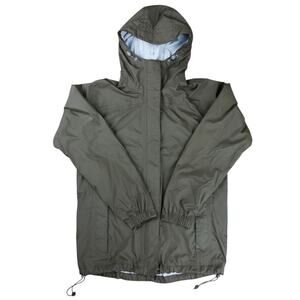 L.L. Bean Rain Zip-Up Windbreaker Green Jacket Women's M